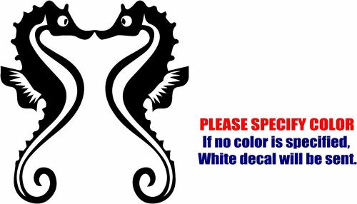 Seahorses kissing decal sticker funny vinyl  car window bumper laptop tablet 9&#034; for sale