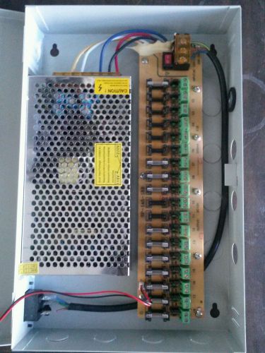 18 Channel CH Power Supply for CCTV Security Surveillance Camera 12V DC for part