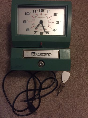 ACROPRINT TIME CLOCK TIME RECORDER MODEL 150ER3 LISTING #3