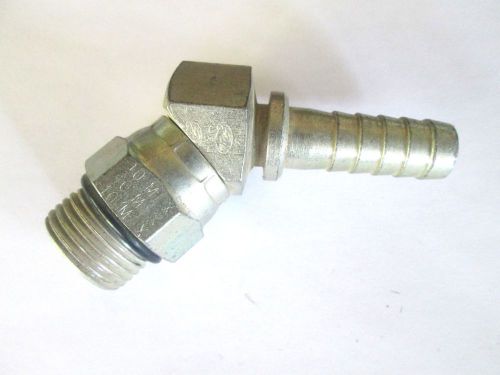 8-10mbx45 gates hydraulic fitting adapter male o ring boss swivel 45 1/2 fi for sale