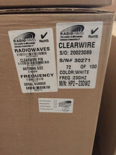 RadioWaves HP2-23dw 23Ghz High Performance Parabolic Reflector Microwave Antenna