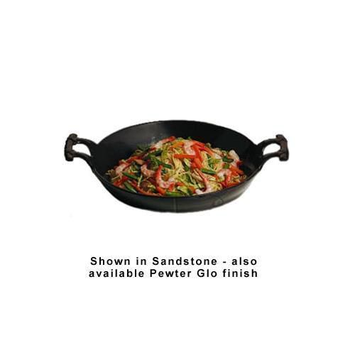 Bon Chef 6051S Wok with Handle, 8 Qt., 16&#034; dia., 21&#034; X 5-1/4&#034;, Aluminum