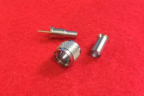 Mini UHF Male &#034;Crimp Type&#034; Connector For RG-58/U 10 Pack FREE SHIP