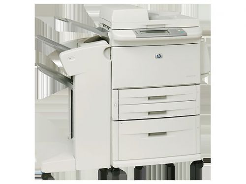 HP LaserJet M9050 MFP w/ C8085A Stacker / Stapler and 2000 Sheet Feeder