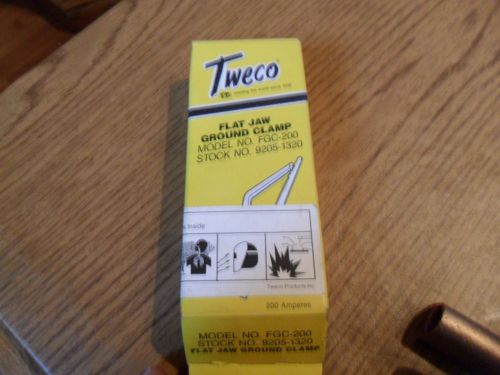 Tweco FGC-200 Flat Jaw Ground Clamp 9205 1320