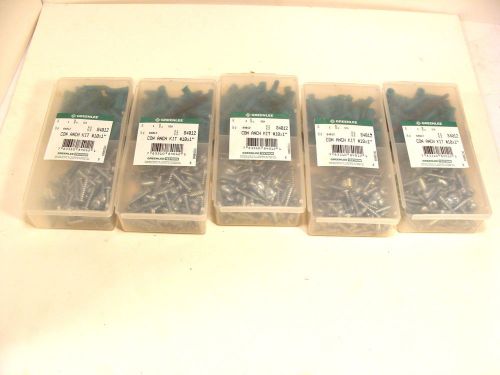 5 BOXES  New Greenlee CONSTRUCTION ANCHOR KIT  incl. Screws Anchors Masonry Bit