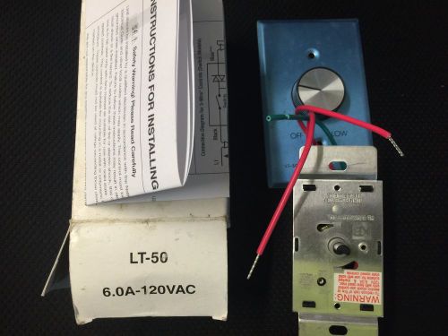 &#034;NEW&#034; KB ELECTRONICS LT-50 6A 120VAC FAN MOTOR SPEED CONTROL SWITCH