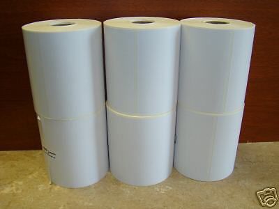 6 Rolls 375 4x4 Direct Thermal Labels Zebra 2844 Eltron