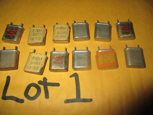 VINTAGE OLD HUGE LOT QUARTZ CRYSTAL RESONATOR FREQUENCY CONTROL LOT 1