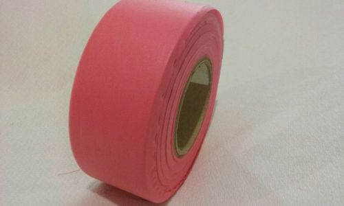 SURVEYOR&#039;S PLASTIC FLAGGING TAPE PINK