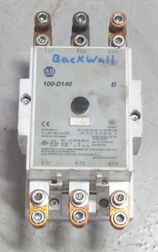 Allen Bradley 100-D140 E1 Motor Starter Contactor 600V 250A 15 40 50 100 125 HP