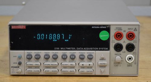 Keithley 2700 Digital Multimeter/Data Acquisition Unit w/7705 40Ch Module GOOD