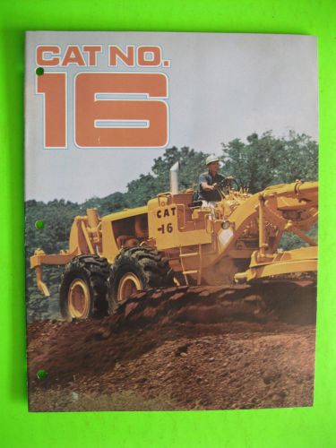 Caterpillar No. 16 Grader Brochure