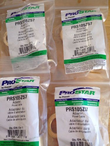 Tig Power Cable Lot Of 4 Prostar Prs105z57 New Adaptor Brass Welding