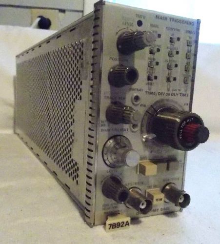 Tektronix Dual Time Base Plug In, Model 7B92A-Free shipping !!!!!!!!!!