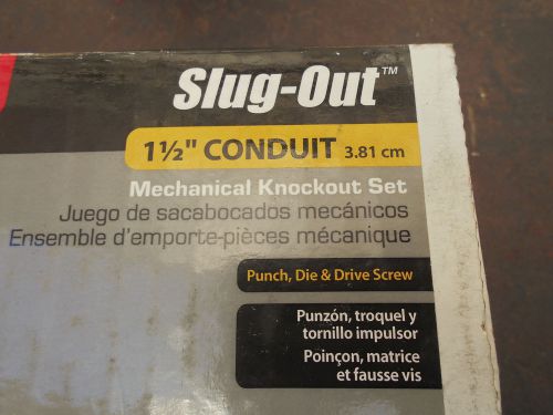 Gardner bender kos-1500ds slug-out mechanical knockout set for 1.5 inch (3.81 for sale