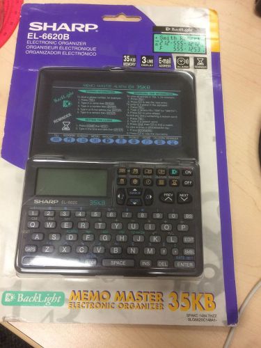 New Sealed Sharp EL-6620B Electronic Organizer Memo Master Backlight Reminder