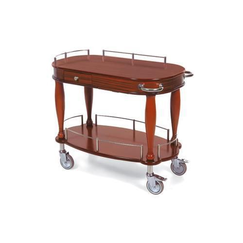 New Lakeside 70011 Serving Cart-Bordeaux