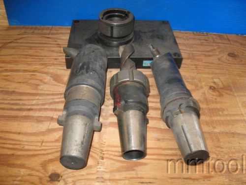 ~4~ KWIK SWITCH 400 TOOL HOLDERS COLLET CHUCKS BORING HEADS + TOOL BLOCK