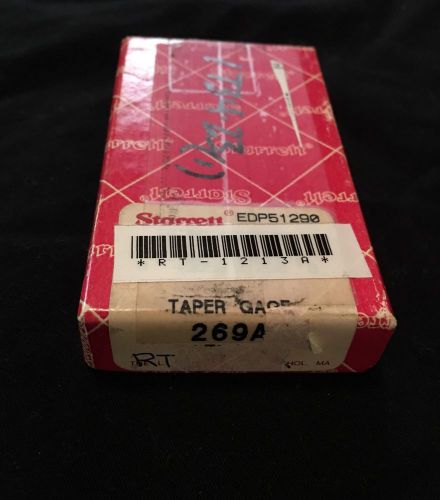 Starrett Taper Gage 269A , RT-1213A , EDP 51290