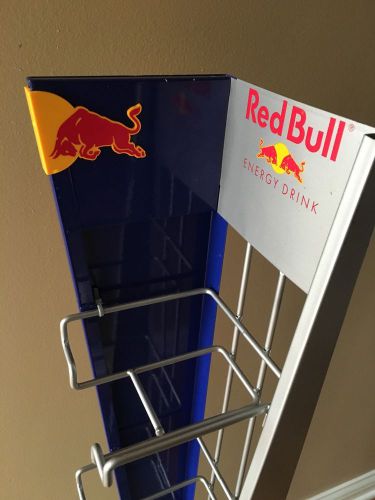 RED BULL Beverage Energy Drink Retail Store POS Storage Display Shelf Get Wings