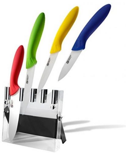 Magic Mill 9-Piece Premium Ceramic Knife Set- Multi Color, Never Rust Or Stain