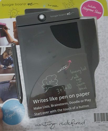 Boogie Board 8.5&#034; eWriter LCD Writing Tablet Neoprene Sleeve Stylus Magnet Kit