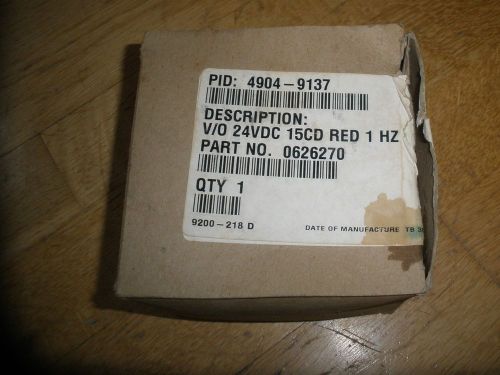 2 SIMPLEX 4904-9137 FIRE ALARM STROBE 24VDC 15CD RED 1 HZ