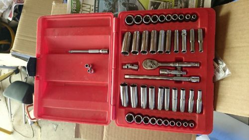 Snap On/Craftsman 49 Pc 1/4&#039; Socket set SAE, Metric, Shallow and Deep Sockets