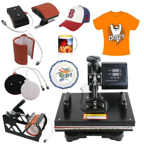 5 in 1 Digital Heat Press Machine Dye Sublimation Heat Press Transfer Mug Hat