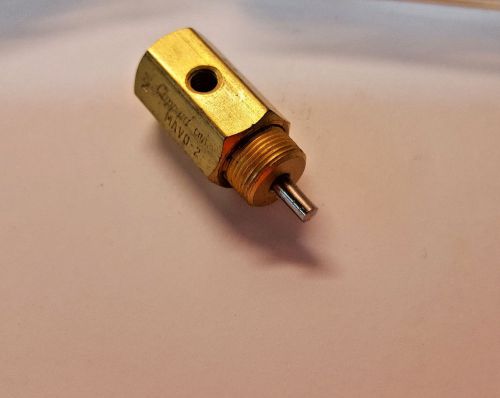 Clippard MAVO-2  Stem Valve, 2-way  #10/32 inlet,  Brass  NOS IN MFR&#039;S PKG