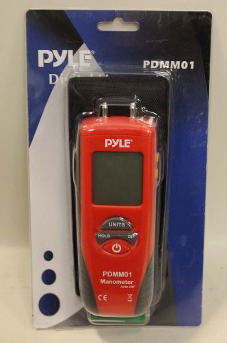 NEW Pyle PDMM01 Digital Manometer W/ 11 Units of Measure 9V Battery &amp; Carry Case