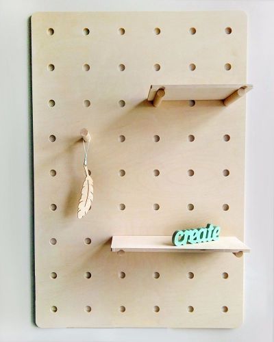 Dot-Dot Pegboard wooden Pegwall Peg board wood