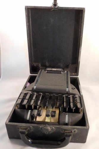 Vintage Stenograph Standard Model with Case. WORKS!