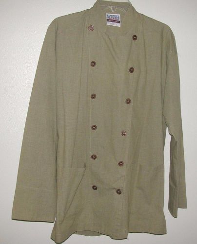 New Chef Chef&#039;s Coat Khaki Green Size XXS