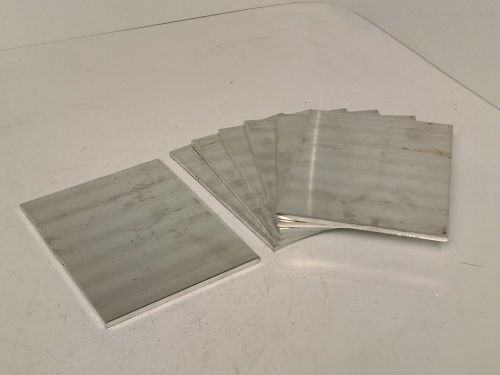7 piece lot 6-1/4” x 4-7/8” aluminum sheet plate alu bar stock metal cut for sale
