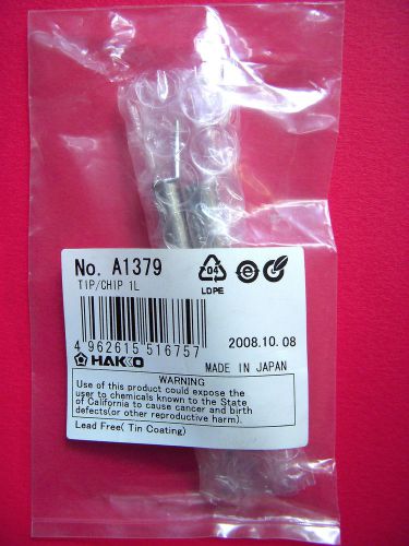 2 Pack Sealed HAKKO A1379 Desoldering Tip AUTHENTIC  Lead Free Solder