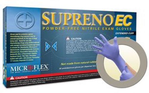 Supreno EC Nitrile Exam Glove with Extended Cuff, MICROFLEX, Small 500 count