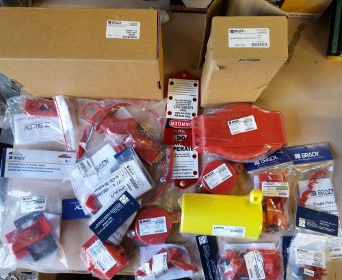 NEW WHOLESALE LOT BRADY LOCKOUT DEVICE TAG OUT SAFETY LOCKS