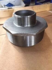 4&#034; to 2&#034; reducing nipple stainless steel bsp thread