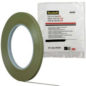 Fine Line Tape 218 Green 1/8in x 60yd 5.0mil