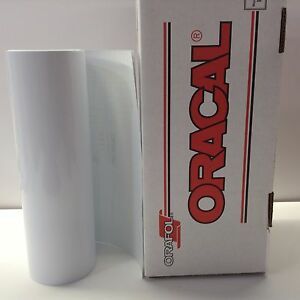 Oracal 651,12&#034; x 150 ft.Roll White Gloss  #010 Vinyl for Craft,Sign,Cricut,