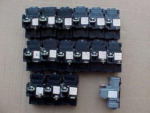 Lot of 16 used pushmatic circuit breakers single-pole for sale