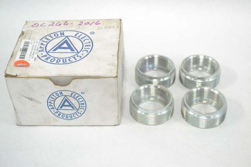 LOT 4 NEW APPLETON RB200-150 STEEL REDUCER BUSHING 2IN X 1-1/2IN B334878