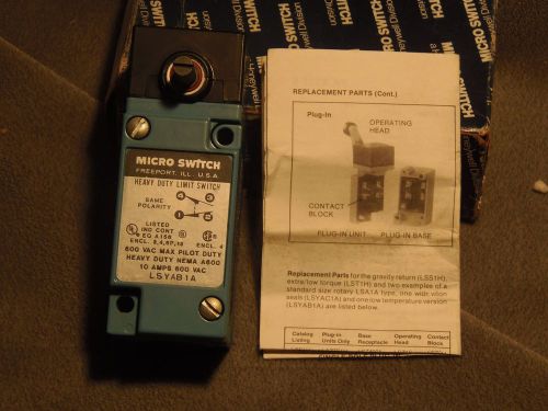 Honeywell Micro Switch LSYAB1A Limit Switch New Free US Shipping