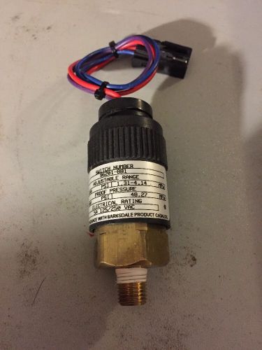 BARKSDALE 96201-BB1 PRESSURE 190-600PSI 48.27MPA SWITCH 125/250V-AC 5A B214325