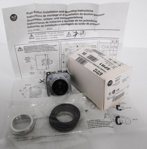 Allen Bradley 800T-A2A Push Button Flush Head Black 1 NO 1 NC Type 4,13