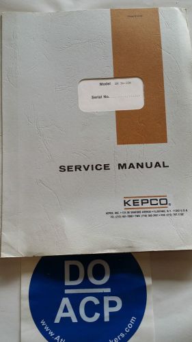 KEPCO MODEL SM 36-10M SERVICE MANUAL R3-S32