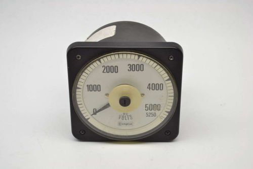 CROMPTON 077-05GA 4IN DIA PANEL 0-5250V-AC VOLTAGE 150V-AC METER B411643