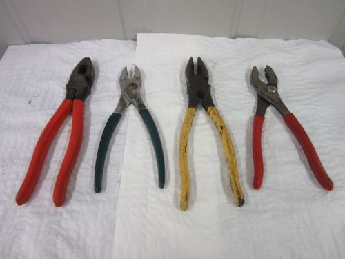 4 DIAMOND WILDE CRESCENT HOSE CLAMP ELECTRIC CUTTER PLIERS KC-18 USED